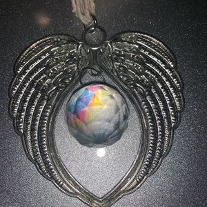 Angel Wing Crystal, Natural Stones, Hanging Crystals ornament